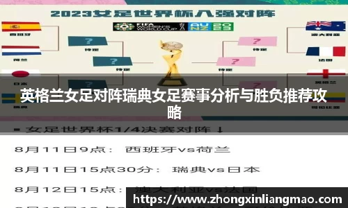 英格兰女足对阵瑞典女足赛事分析与胜负推荐攻略